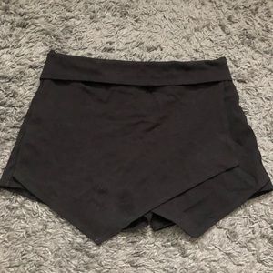 Black envelope skirt